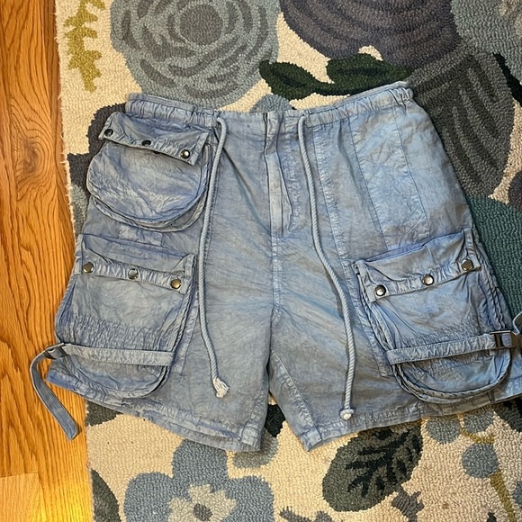 Free People Moon Bay Parachute Shorts in Cashmere Blue Sz Small NWT - Picture 5 of 12